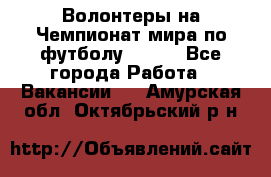 Волонтеры на Чемпионат мира по футболу 2018. - Все города Работа » Вакансии   . Амурская обл.,Октябрьский р-н